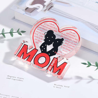 Love Mom Mother's Day Acrylic Plaque Desk Decoration Sign Gift