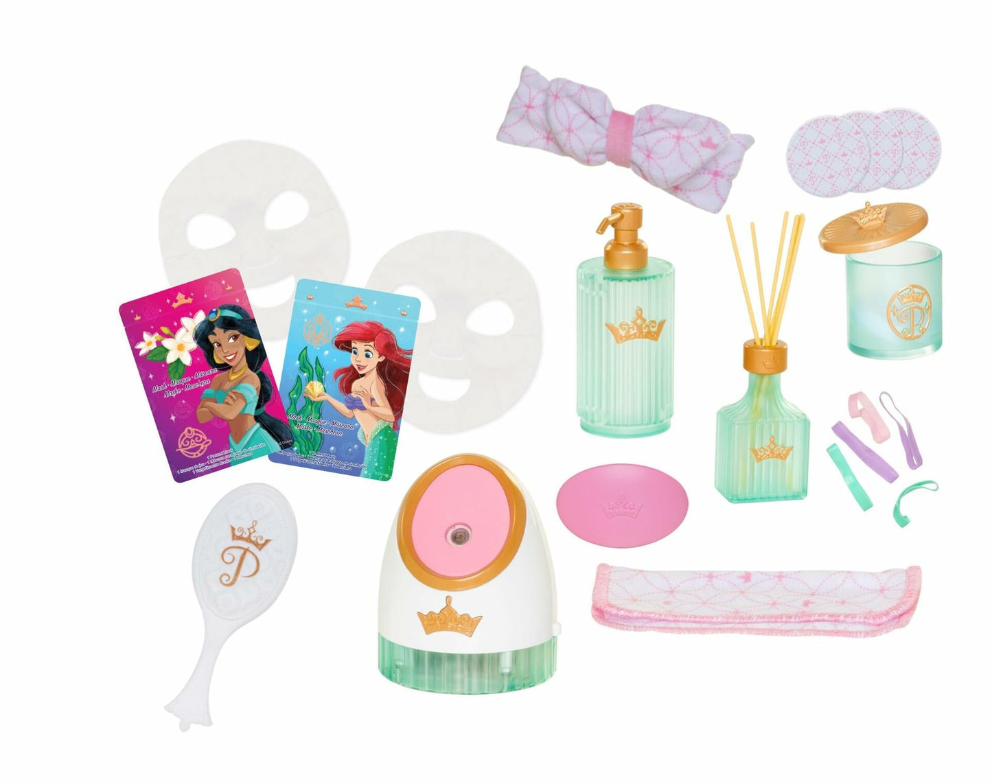 Disney Princess Deluxe Day Spa Playset with Steamer & 20+ Skincare Pieces