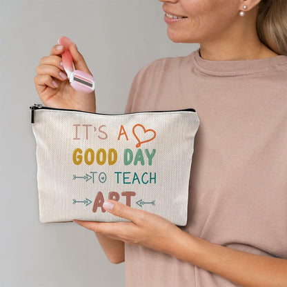 NEGIGA Physics Teacher Makeup Bag Travel Cosmetic Pouch Zipper Case
