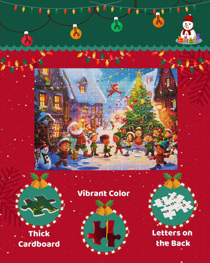 Advent Calendar 2025 Christmas Jigsaw Puzzle 1000pcs 24 Days Countdown