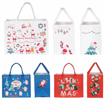 JIWINNER 4PCS Felt Gift Bags 13x7x10 with Handles Christmas Wrapping