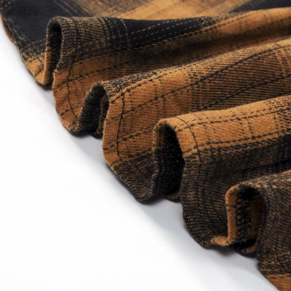 PopReal Mommy and Me MaxiDress Brown Plaid Long Sleeve with Pockets Size 18-24M