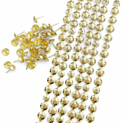 Let's Decorate Golden Plated Decorative Nail Strips 11mm 10 Meters