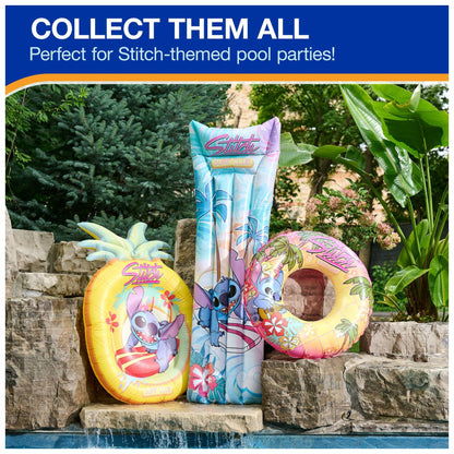 Swimways Stitch Suntanner Inflatable Pool Float Teens 14+ Kids Pool Toy