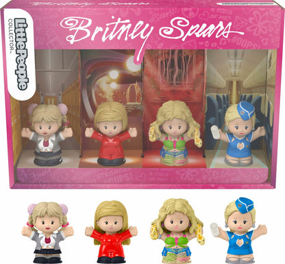 Little People Collector Britney Spears Special Edition Set 4 Figures Display Box
