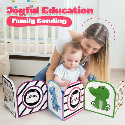 Lalala Baby Black White Sensory Toy with Mirror High Contrast Board Book