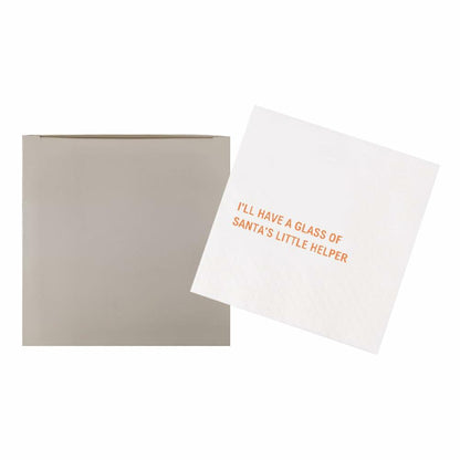VOWFOO Funny Quotes Cocktail Napkins Holiday Party 4.5x4.5 100pcs 2-Ply