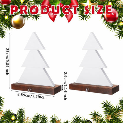 Beeveer Christmas Tree Stocking Holder Wooden Mantle Hanger White 9.8 Inch 2 Pc