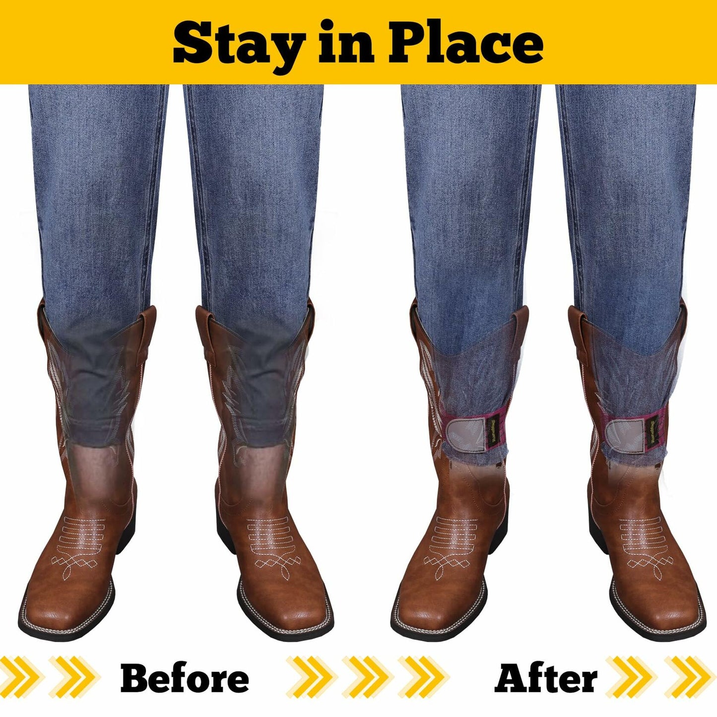 Neracking 2pcs Adjustable Elastic Boot Straps High Visibility Purple
