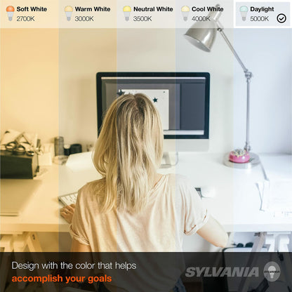 SYLVANIA LED Light Bulb 75W Equivalent A19 12W Medium Base Daylight 1 Pack