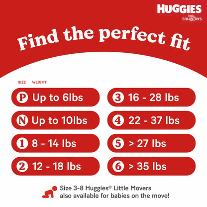 Huggies Little Snugglers Baby Diapers White 32 Count Size 1