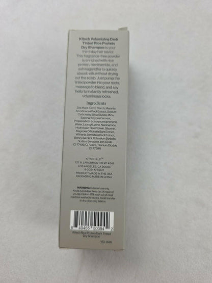 Kitsch Volumizing Rice Protein Dry Shampoo Dark Tinted Powder 1 fl oz