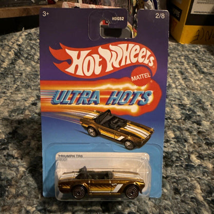 Hot Wheels Ultra Hots Triumph TR6 Copper White 1:64 Diecast Car 2024