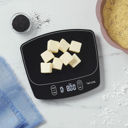 [Like New] Taylor Waterproof Digital Kitchen Scale 11lb Black