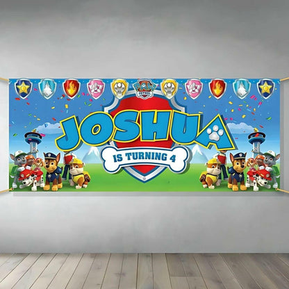 Paw Patrol Large Jointed Banner Colorful 1 Pc Party Decoration 6.5ft