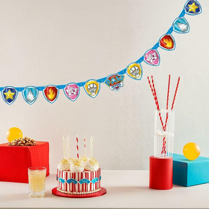Paw Patrol Large Jointed Banner Colorful 1 Pc Party Decoration 6.5ft