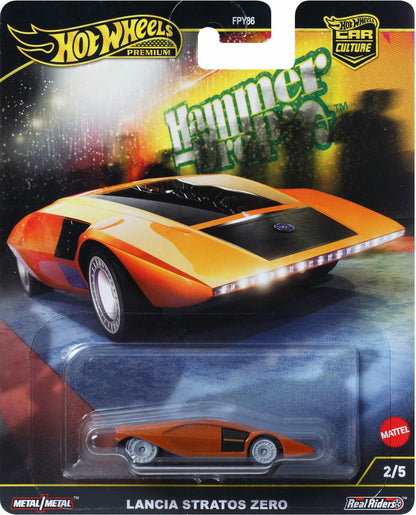 Hot Wheels Premium Car Culture Lancia Stratos Zero 1:64 Die-Cast Multicolor