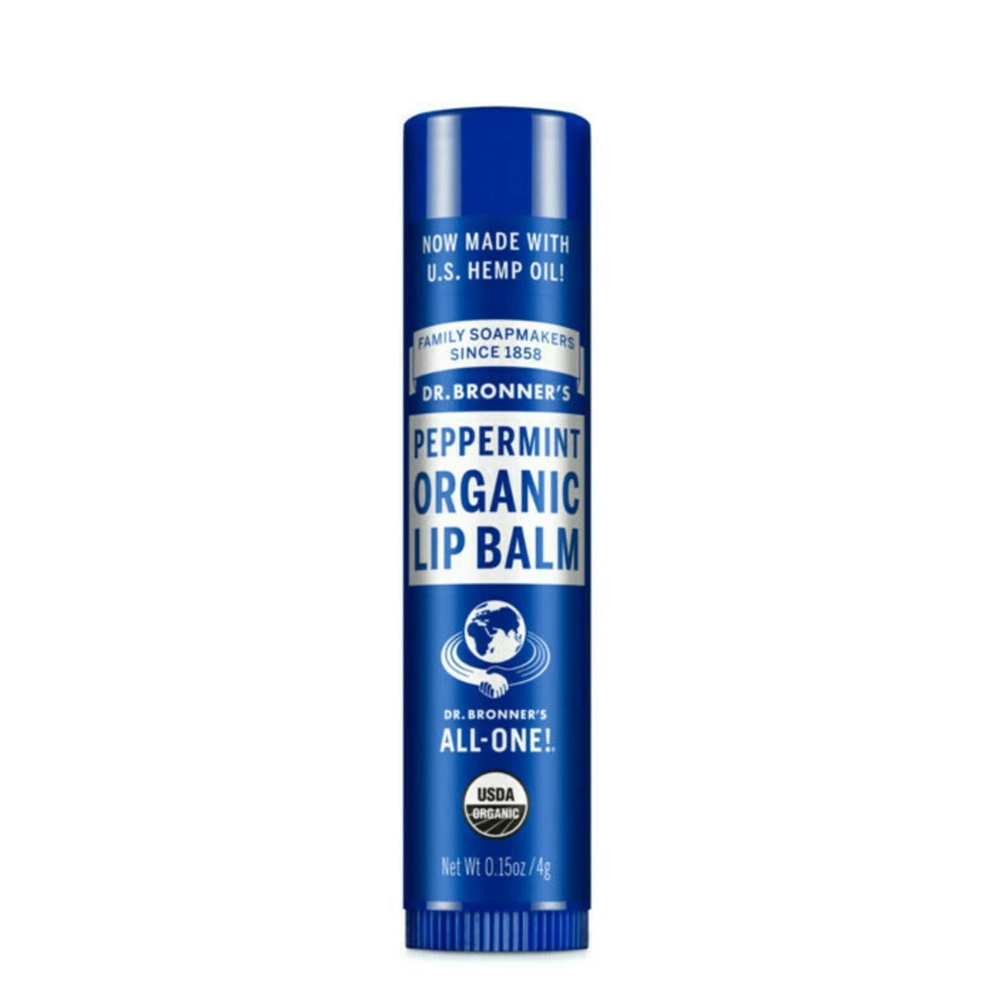 Dr. Bronner's Organic Peppermint Lip Balm 0.15 oz