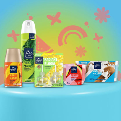Glade PlugIns Refills Radiant Bloom Air Freshener 0.67oz 2 Count