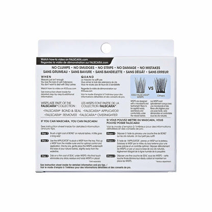 KISS Lash Extension Kit Natural Wispy Wisps 10-12-14mm Black 30 Clusters