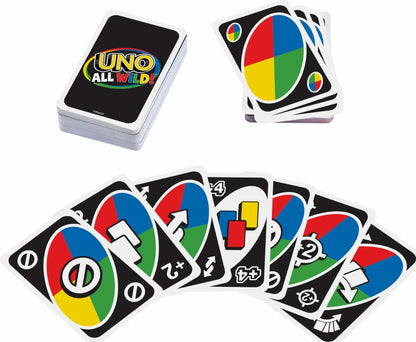 Mattel UNO All Wild Card Game 112 Cards Family Game Night Ages 7+