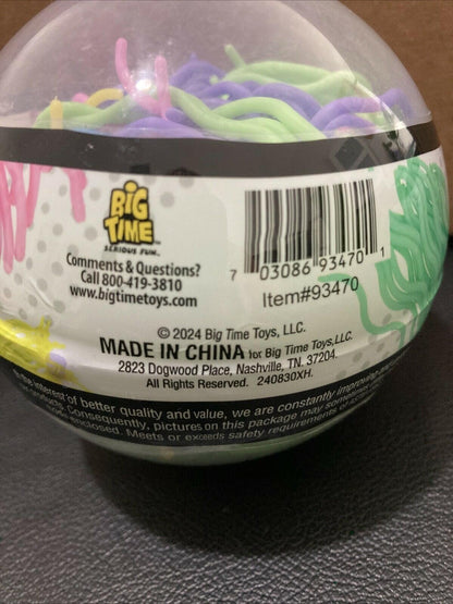 Big Times Toys Toyplanet Noodle Ball Stretchy Multi-Color Silly Fun