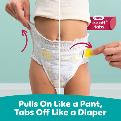 Pampers Swaddlers 360° Diapers White Leakproof Comfy Dry 17 Count Size 5