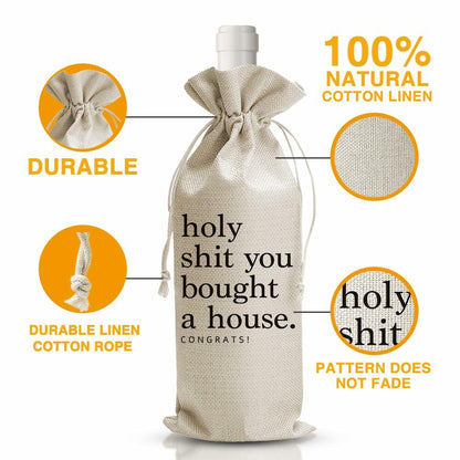 DOI-LANEE Wine Bags Housewarming Gift Homeowner Realtor Party Decorations
