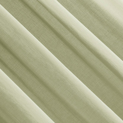 Archaeo Cotton Sheer Curtain 50x63 Moss Green 1 Panel