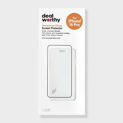 Apple iPhone 16 Pro Tempered Glass Screen Protector Clear Anti-Fingerprint