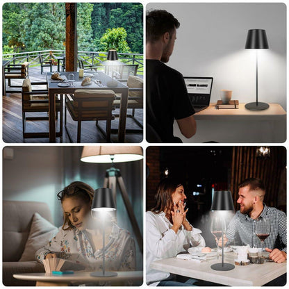 sunzone Cordless RGB Table Lamp 2 Pack Rechargeable Dimmable Black
