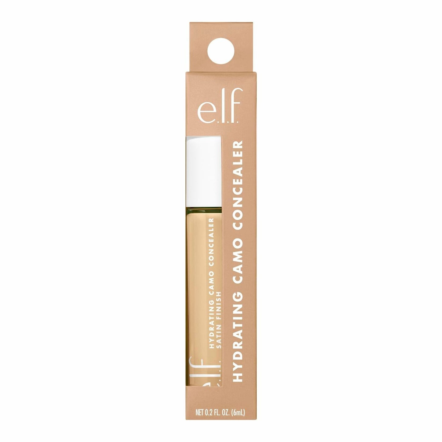 e.l.f. Hydrating Camo Concealer Medium Neutral Full Coverage Satin Finish