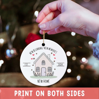 New Home Ornament 2024 First Christmas Housewarming Gift for Couples