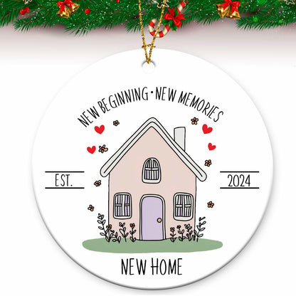 New Home Ornament 2024 First Christmas Housewarming Gift for Couples