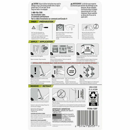 Command Photo Hangers Gallery Wall Pack White Holds 6 Frames