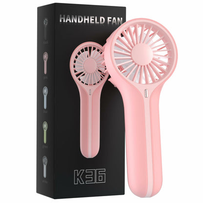 BDXXJ Pink Mini Handheld Fan USB Rechargeable with Base Portable