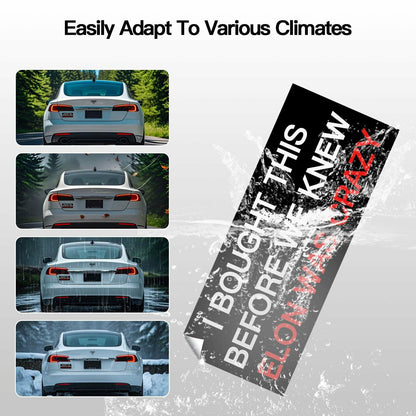 Funny Car Bumper Sticker 7.5x3 in Black 2 Pack – Humor Auto Decal Set