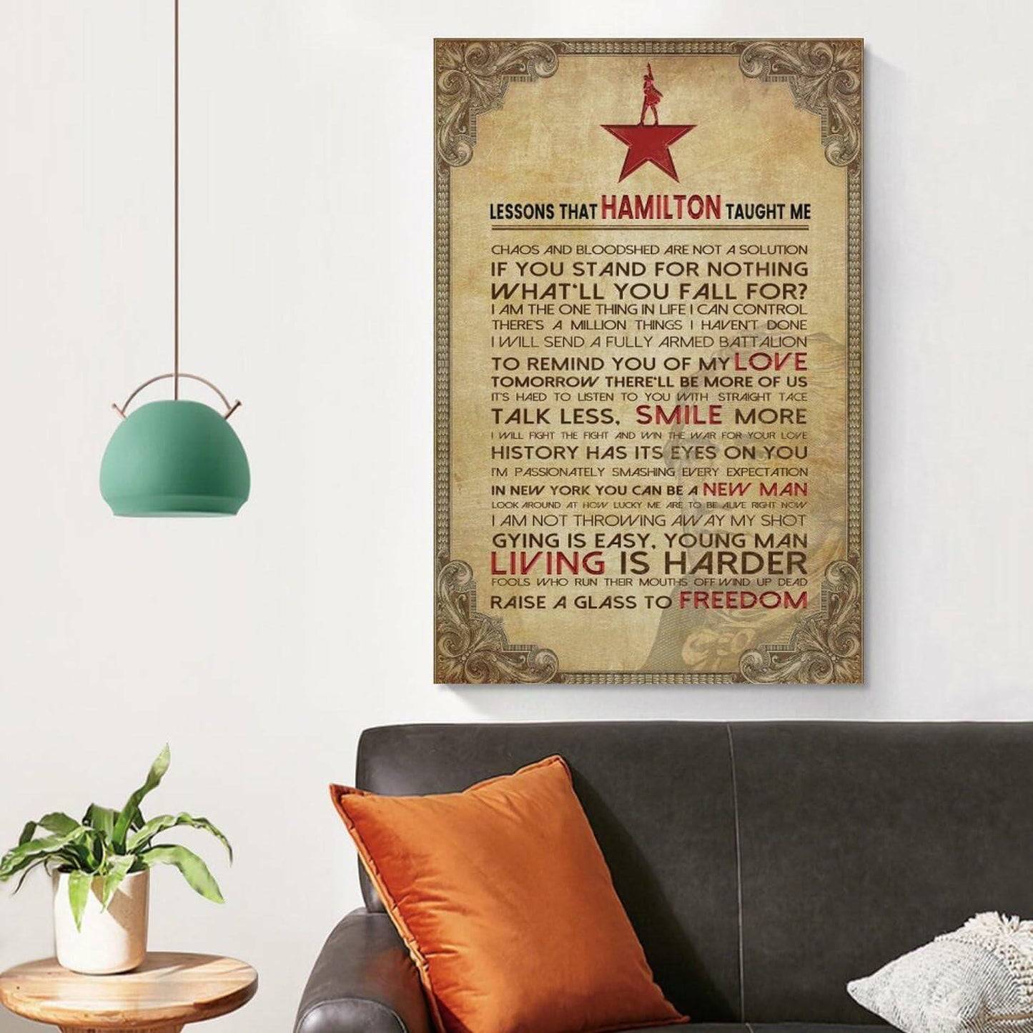 LINWDSB Hamilton Lessons Education Poster 12x18in Unframe-style Portrait