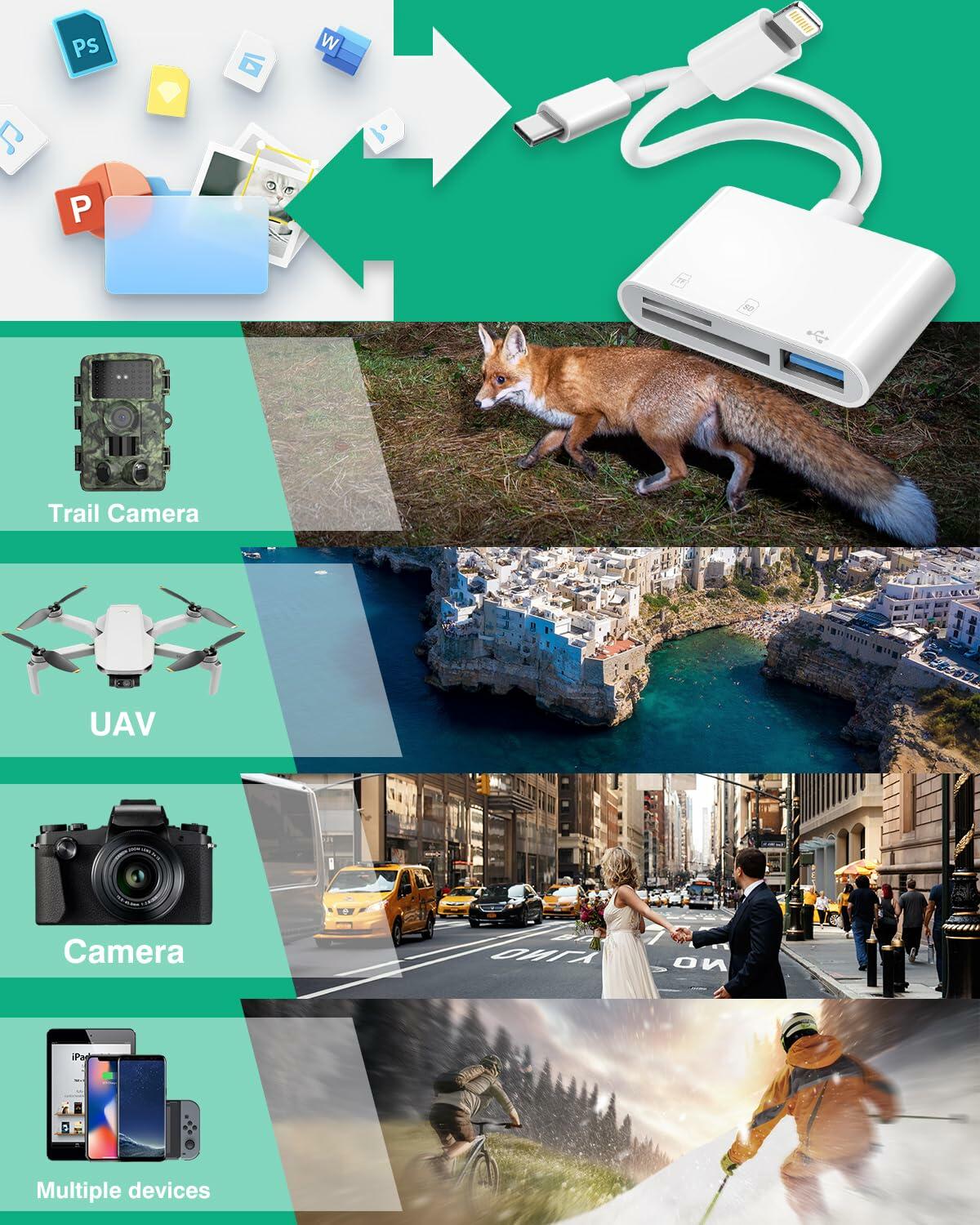 Dargahou Trail Camera Viewer SD Card Reader Photo Video No App Blue