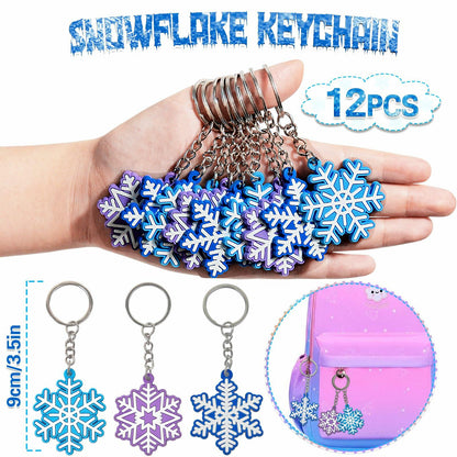 U-PTYTM Snowflake Birthday Party Favors Set Kids Girl Winter 12pcs Purple Blue