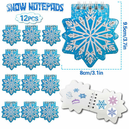 U-PTYTM Snowflake Birthday Party Favors Set Kids Girl Winter 12pcs Purple Blue