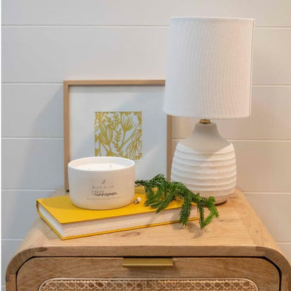 Wick'd Co. Birch + Amber Scented Soy Candle 12oz Natural Cotton Wick
