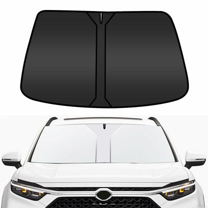 COFSODI Car Windshield Sunshade Double Thickened UV Protection Black