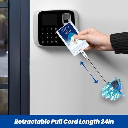 BEZTN Help is on The Way Dear Badge Reel Retractable ID Holder Nurse Gifts