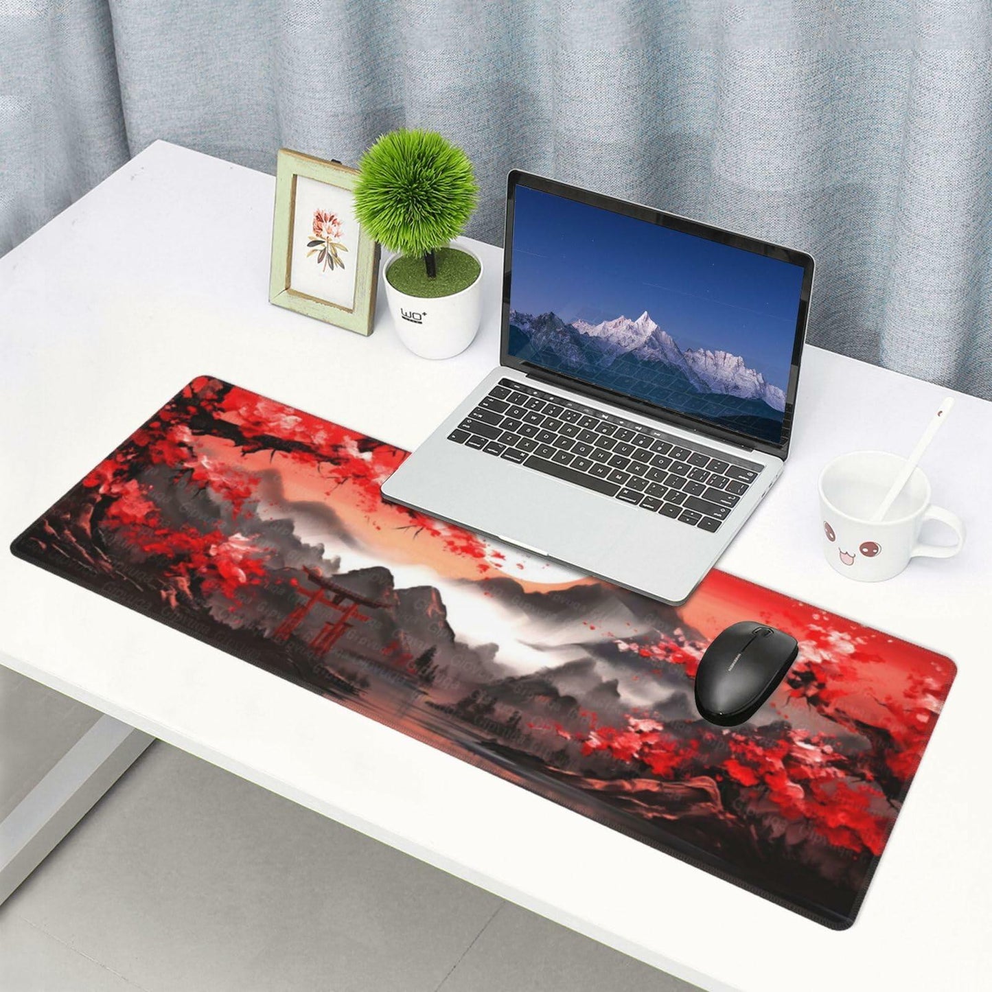 Gipvuqa Japanese Cherry Blossoms XL Gaming Mousepad 31.5x11.8 Inch