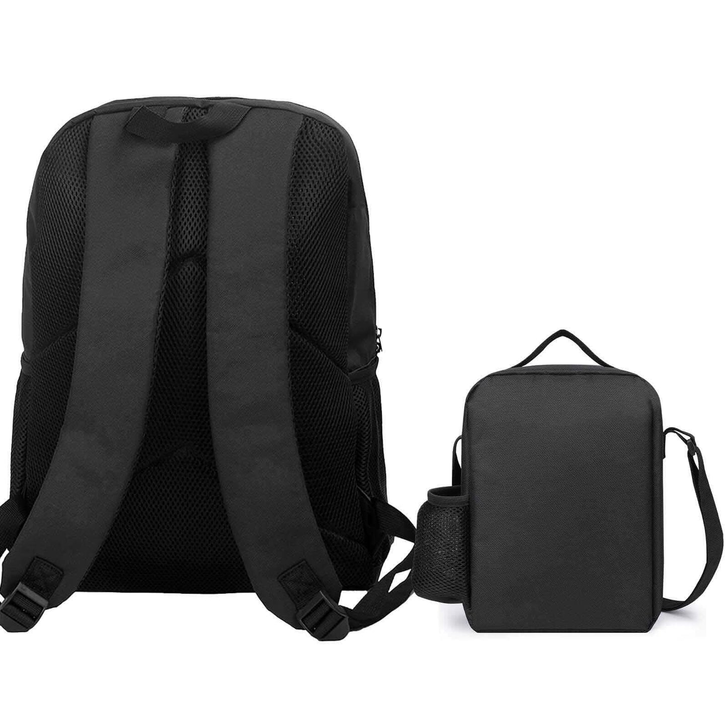 BAHELS 3PC Backpack Insulated Lunch Bag Pencil Case Youth Teens Wednes-1