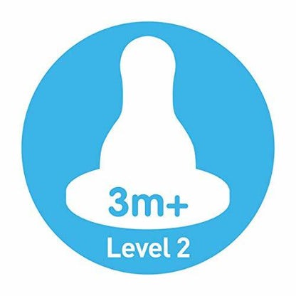 Dr. Brown's Standard Replacement Nipple Level 2 Medium Flow 6 Count