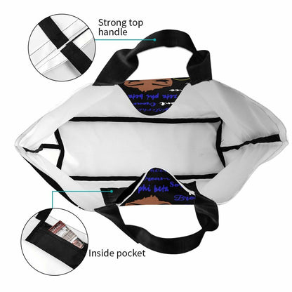 Generic Zeta 1920 Tote Bag Foldable Canvas Travel Shopping Storage Bag One Size