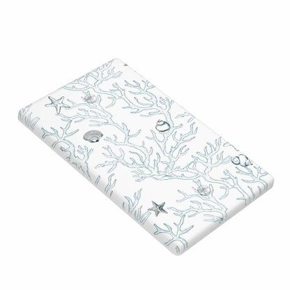 romyessen Ocean Coral Light Switch Cover Decorative Wall Plate Standard Size