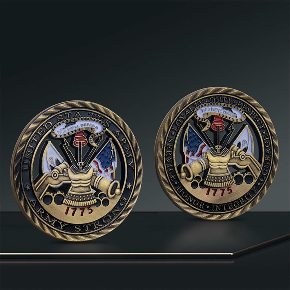 Army Air Force 1775 Bronze Challenge Coin Military Honor Collectible